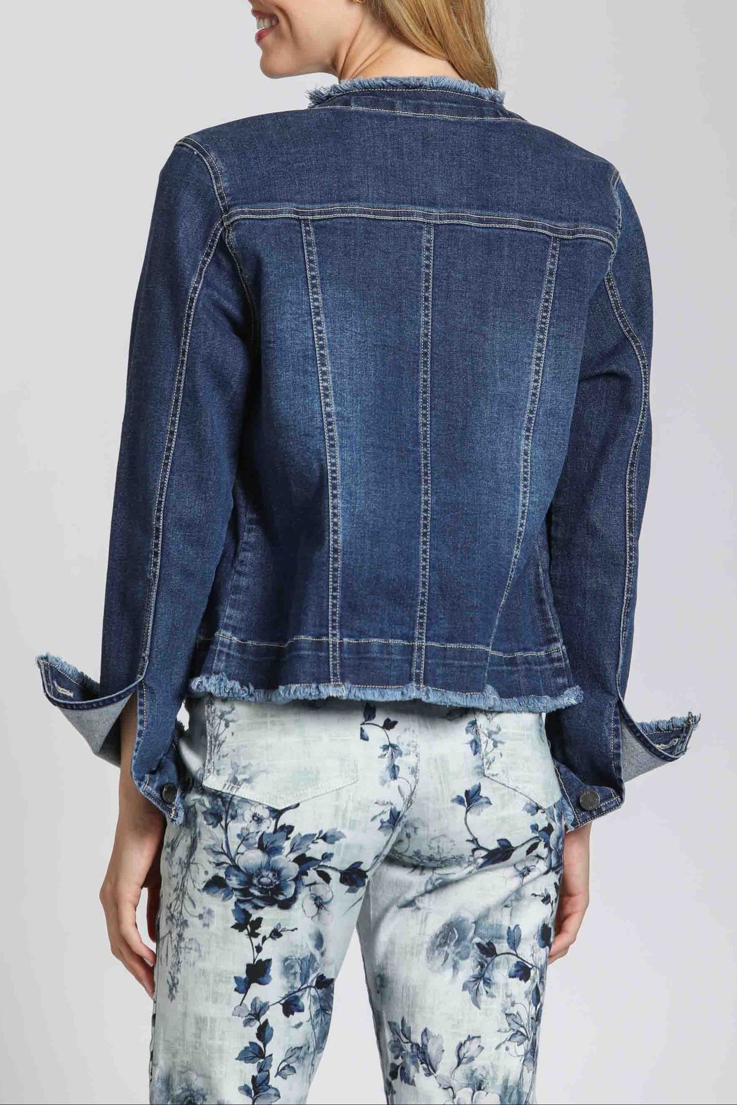 APNY Denim Fringe Jacket
