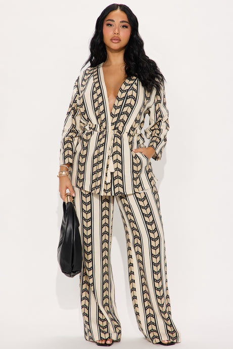 Boho Linen 2pc Pant Set