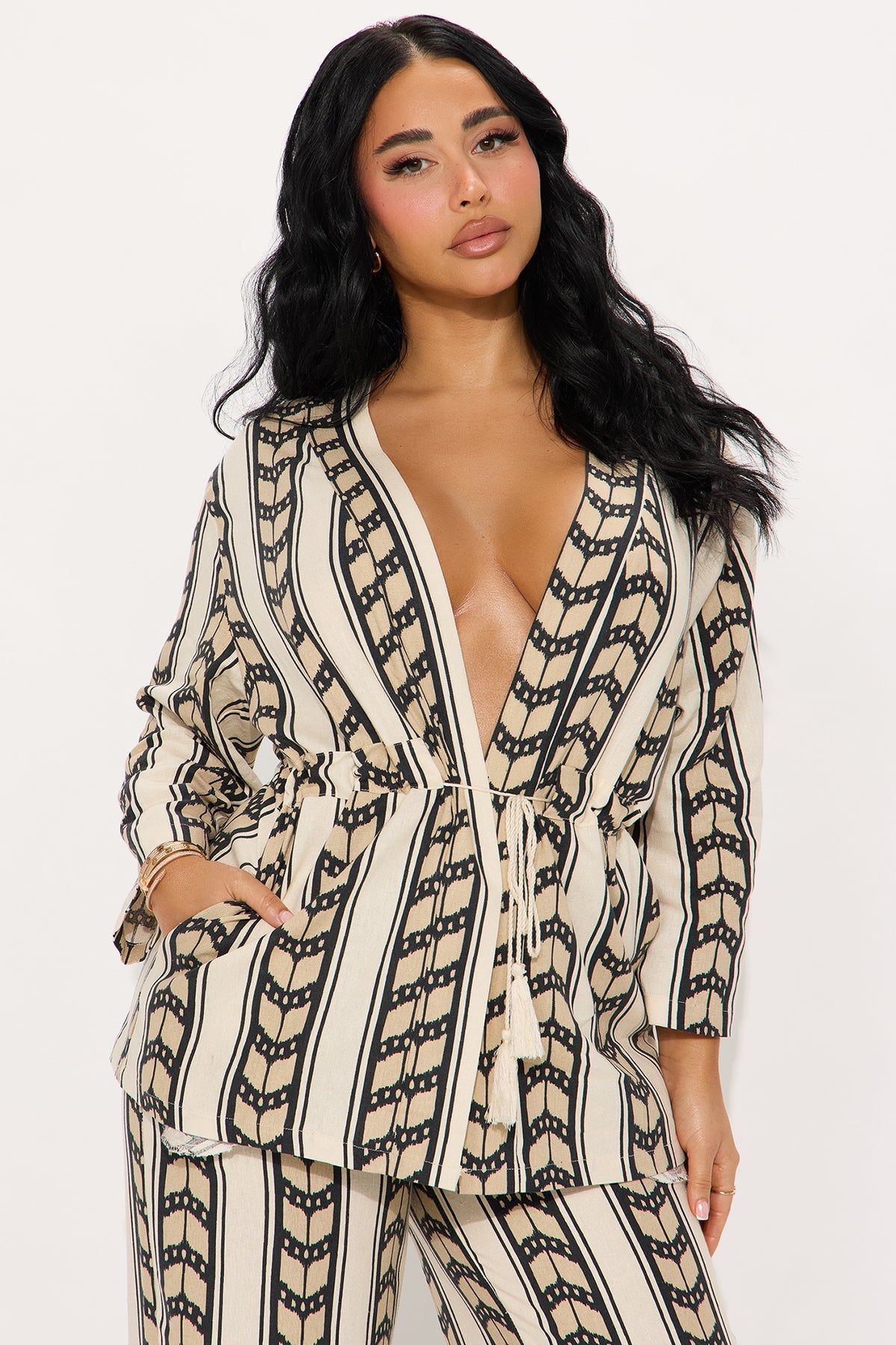 Boho Linen 2pc Pant Set